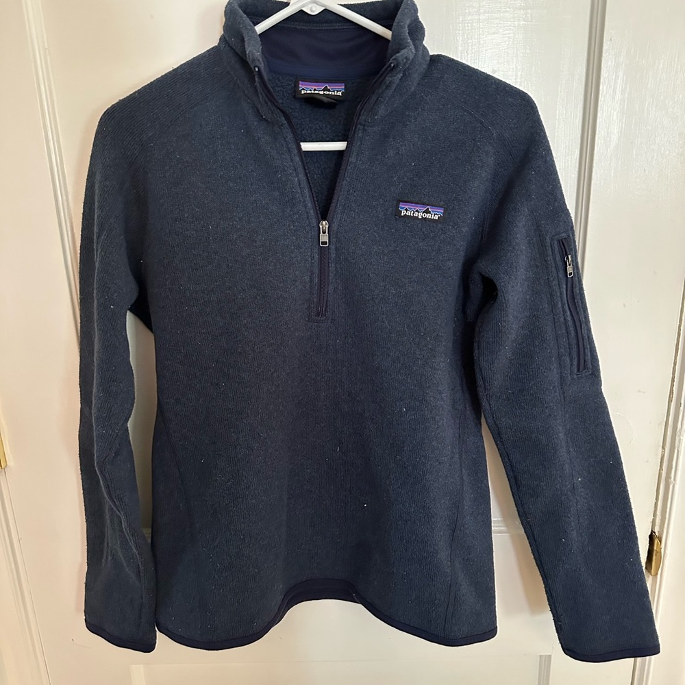 Patagonia women’s Blue Half-Zip Fleece Jacket